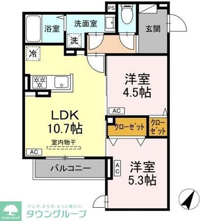 セレスティア扇IIIの物件間取画像